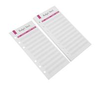 CONGARTENO 12 pièces Budget Recharge Pratique Perforées pour Classeur Portable Financière Quotidienne Rouge