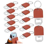 CONGARTENO 12 Pièces Décapsuleur Porte Clés Inox Robuste Portable Confortable pour Bouteilles Ouvre Bouteille Compact Élégant pour Bar et Fête