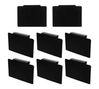 CONGARTENO 12 Pièces Lot de Étiquettes Clips Amovibles Effaçables pour Paniers et Bacs de Rangement Finition Mate Antireflet pour Cuisine Garde-manger Étagères et Placards