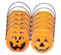 CONGARTENO 12pièces Seau à Bonbons Halloween De Seaux Forme De Citrouille pour Collecte De Bonbons Et Décorations De Fête Pratique Et Léger pour Garçon Fille Accessoire Festif pour