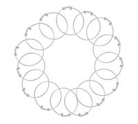 CONGARTENO 15 pièces Bracelet Acier Inoxydable Coil Push-pull Réglable Fil Élastique Intérieur Accessoire DIY pour Femmes