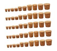 CONGARTENO 150 pièces Lot de Bouchons Coniques pour Bouteilles Vin Bière Réutilisables Finition Lisse Rayures Compatible Bocaux et Bouteilles Diverses