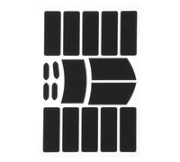 CONGARTENO 17 Feuilles Autocollants Antidérapants Souris PC Absorbant Transpiration, Revêtement Ultra-Fin Grip Gaming, Compatible Toutes Souris pour Bureau, École et Salle de Jeux