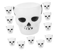 CONGARTENO 18 Pcs Seau à Bonbons Halloween Mini Décor Citrouille Plastique Panier Portable pour Fête Ambiance Halloween Set Décoration Table et Bonbons