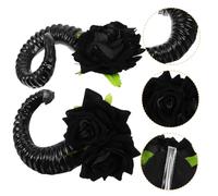 CONGARTENO 1paire Accessoires De Cheveux Gothiques Corne De Mouton Avec Pince à Cheveux Décorative Pour Halloween Et Cosplay