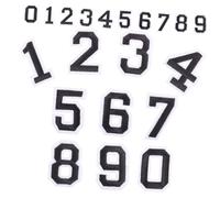 CONGARTENO 2 ensembles Autocollants Numérotés Auto-adhésifs pour Vêtements de Chiffres à Noir Stickers DIY pour Personnalisation et Réparation de T-shirts de Football