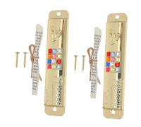 CONGARTENO 2 Ensembles Lot de Mezouzahs Métal avec Parchemin Authentique Décorations Spirituelles pour Porte Alliage de Zinc Cadeau de Bénédiction pour Maison Juive et Famille