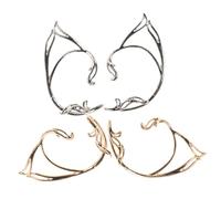 CONGARTENO 2 paires Boucles Oreilles sans Piercing Forme de Fée de Accessoires Élégants pour Femmes pour Fêtes et Usage
