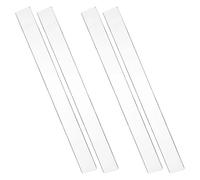 CONGARTENO 2 Paires de Règles à Biscuits en Acrylique Transparent Guides de Mesure D’Épaisseur de Pâte 3 MM 5 MM Bâtonnets de Nivellement pour Rouleau à Pâtisserie Outil de Pâtisserie