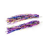 CONGARTENO 2 Paires Rubans et Franges pour Guidon de Vélo Garçon Fille Multicolores pour Scooter et Tricycle Accessoires Décoratifs pour Garçons et Filles