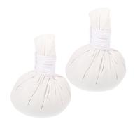 CONGARTENO 2 pièces Balles de Massage Chinoises Coton Doux Boules de Massage Aux Plantes pour Acupression Compresses Chauffantes Multifonctions pour Soin Corporel et Moxibustion