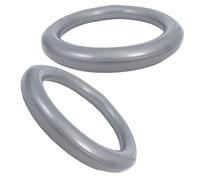 CONGARTENO 2 Pièces Base Antidérapante pour Ballon d'exercice 60 Cm, Lot de 2 Anneaux de Stabilité Gris, Support Renforcé pour Chaise Ballon de Fitness, pour Bureau, Grossesse et Entraînement