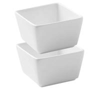 CONGARTENO 2 pièces Bol à Sauce Céramique Carré Petit Plat pour Trempette Bol à Vinaigre et Apéritif et Design Élégant pour Cuisine et Repas