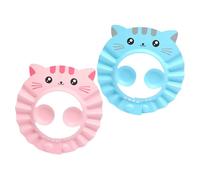 CONGARTENO 2 pièces Bonnet de Garçon Fille Étanche Protection Oreilles Réglable Chapeau Shampoing Garçon Fille Lavage Facile et Confortable pour et Couleur Aléatoire Couleur Aléatoire
