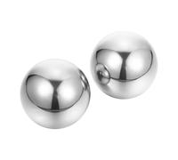 CONGARTENO 2 pièces Boules de Fitness Métalliques Acier Inoxydable pour Massage et Exercice des Mains Boules de Baoding de Massage Acupression pour Relaxation et Renforcement des Doigts