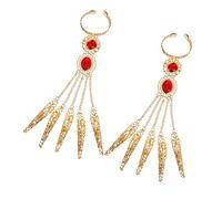 CONGARTENO 2 pièces Bracelet Égyptien Or avec Gants de Danse pour Danse Ventre et Accessoires de Costume Élégants