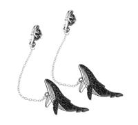 CONGARTENO 2 pièces Broche Baleine Astronaute Alliage Lot de Pins Kawaii pour Chapeaux Épingles Mode pour Châles Pulls et Sacs Accessoires Résistants et Confortables