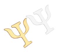 CONGARTENO 2 pièces Broche Lettre Psychologie Vintage Émail Pin Épingle pour Vêtements Femmes Accessoire Mode Polyvalent Or Argent