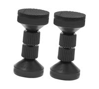 CONGARTENO 2 pièces Butées de Lit Réglables Tremblement Stabilisateurs Cadre Lit pour Meubles Protection Basculement pour Outil Facile à Installer Noir Grand Modèle