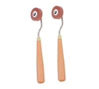 CONGARTENO 2 Pièces Caoutchouc pour Gravure avec Manche Bois Encreur pour Impression Papier et Tissu Outil Artisanal pour Estampage et Application Dencre