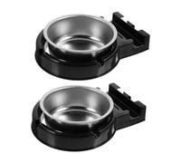 CONGARTENO 2 pièces Cendrier Mural Acier Inoxydable Support Mural Économiseur Espace pour Salle de Bain Bureau Bar et Toilette Résistant et Multifonction pour Élimination des Mégots