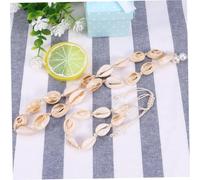 CONGARTENO 2 pièces Collier Fait Main Blanc Style Hawaïen Tressé pour Femmes et Élégant pour Anniversaire et Fête