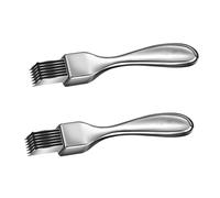 CONGARTENO 2 pièces Couteau Trancheur Oignons Professionnel Acier Inoxydable Outil Multifonction pour Couper et Émincer Légumes Facile à Nettoyer Utiliser