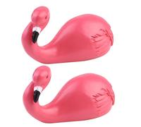 CONGARTENO 2 pièces Crochets Muraux Adhésifs Flamant Rose Rose Sans Trace Résine Imperméable et Robuste pour Cintres Manteaux Sacs Décoration Créative pour Maison et Bureau