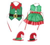 CONGARTENO 2 Pièces Housse de Bouteille de Vin Noël Doux avec Chapeau Lot de Décorations Festives Résistantes Décoloration Accessoires pour Mariage et