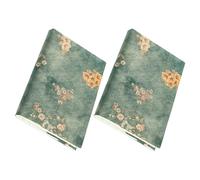 CONGARTENO 2 pièces Housse de Protection Tissu Douce pour Carnet Couverture Réglable et Résistante Pochette Protège Cahier pour Journal Intime et Agenda Lot