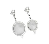 CONGARTENO 2 pièces Infuseurs à Thé Inox Passoire Maille Fine Portable avec Poignée Filtre Résistant à Usure pour Thé Tamis Manuel Pratique