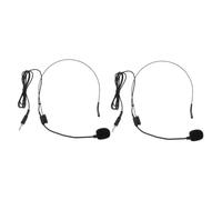 CONGARTENO 2 pièces Microphone Filaire Tête Légère Condensateur Haute Sensibilité Casque Micro pour Amplificateur Vocal Enseignement et Prise de Professionnelle