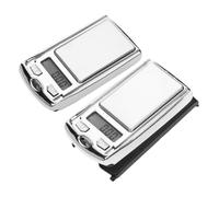 CONGARTENO 2 Pièces Mini Electronic Portable Scale Car Key LCD Digital Precision Kitchen Pocket Scale For Food Jewelry Weighing Without Batteries