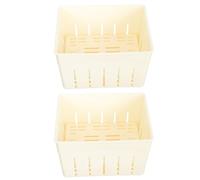 CONGARTENO 2 pièces Moule à Tofu Plastique Résistant Étanche pour Fabrication Maison de Soja Kit Pratique et Facile à Nettoyer pour Cuisine Familiale