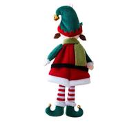CONGARTENO 2 Pièces Ornements de Noël Peluche Décorations Suspendues Festives Couple de Lutins Doux pour Sapin et Décoration Intérieure