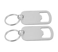 CONGARTENO 2 Pièces Ouvre-bouteille Porte-clés Inox Compact Résistant pour Camping et Usage Extérieur Décapsuleur Pratique Léger pour Bière et Boissons Accessoire Polyvalent Facile à