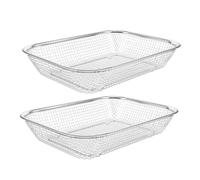 CONGARTENO 2 pièces Paniers à Ustensiles Acier Inoxydable pour Lave Lot de Support de Rangement pour pour Organisation Séchage Cuisine