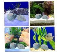 CONGARTENO 2 pièces Pierres Décoratives Naturelles pour Jardin et Aquarium Pierres Cristaux pour Décoration Terrarium Petits Cailloux Décoratifs Polyvalents pour Bassins et Chemins