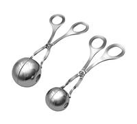 CONGARTENO 2 pièces Pince à Boulettes Acier Inoxydable Ustensile de Cuisine Manuel pour de Viande et Sushi Outil Réutilisable Inox Facile à Nettoyer Au Lave- Variées pour Formes Multiples