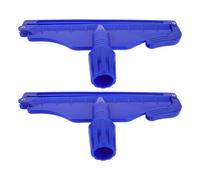 CONGARTENO 2 Pièces Pince de Serpillière Plastique Amovible pour Manche de Balai Accessoires de Remplacement pour Tête de Serpillière Coton Clip Support Facile à Installer pour Nettoyage Sols