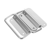 CONGARTENO 2 pièces Poignée Pliable Acier Inoxydable pour Boîte à Outils Coffre et Valise Design Robuste et Résistant Corrosion Poignée Industrielle Pliable Pratique