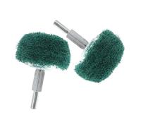 CONGARTENO 2 Pièces Roue de Polissage à Manche Verte Tampon Abrasif Professionnel pour Perceuse Ponçage et Polissage de Métal Mobilier et Automobile Lot