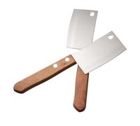 CONGARTENO 2 pièces Set de Mini Couteaux à Beurre Acier Inoxydable à Lame Ondulée Coupe-fromage et Dessert Polyvalent pour Cuisine et Pâtisserie