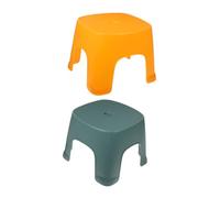 CONGARTENO 2 pièces Tabouret Plastique Antidérapant pour et Salle de Bain Petit Marchepied Léger et Sûr pour Garçon Fille et Usage Domestique Lot de Jaune et Vert