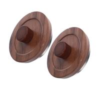 CONGARTENO 2 Pièces Wooden Cup Lids Replacement Natural Wood Cover For Tea Mugs And Teapots Handpolished Scald Seal To Preserve Aroma