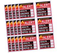 CONGARTENO 20 Feuilles Autocollants Sécurité pour Personnes et Animaux Stickers Urgence Faciles à Poser Signalisation pour Pompiers et Secours