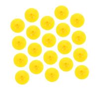 CONGARTENO 20 Pièces Arc et Ventouse pour Enfants Arc de flèches de ventouses têtes de flèches Caoutchouc Jaune