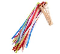 CONGARTENO 20 Pièces Bâtons de Fée Colorés avec Clochettes Rubans Festifs pour Décoration Anniversaire Mariage Cérémonie et Animation