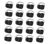 CONGARTENO 20 pièces de Sommeil Occultant Polyester Cache-yeux Doux et avec Bande Élastique Protecteur pour Dormir Voyage et Profond