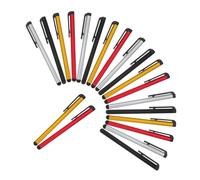 CONGARTENO 20 pièces Stylet Capacitif pour Écrans Tactiles Stylo Fin Aluminium avec Pointe Caoutchouc Compatible Téléphones et Tablettes Prise Main Confortable Protection Anti-Rayures